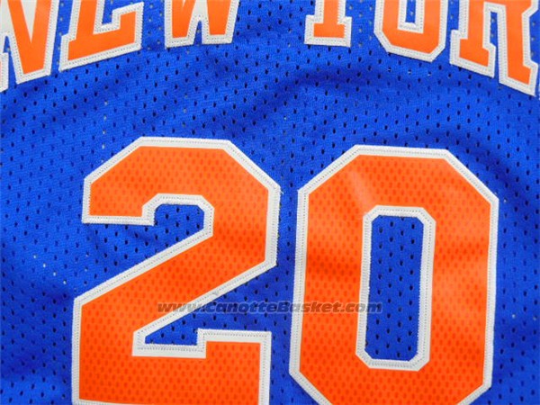 Maglia New York Knicks Allan Houston #20 Retro Blu